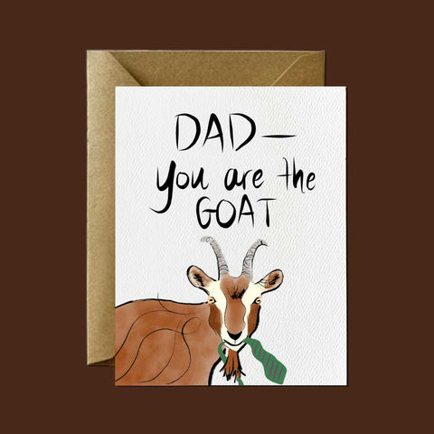 Greatest Father of All Time — GOAT Father's Day Card