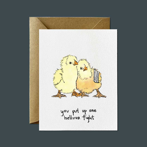 Bad Ass Baby Chicks — Friendship and Support Greeting Card