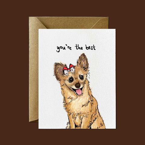 You're the Best, Pomchi — Friendship and Support Greeting Card