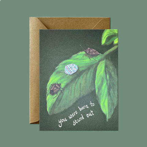 Picasso Bug You Stand Out - Encouragement Card