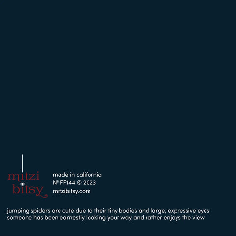 Eight Eyes for You Jumping Spider — Love Greeting Card