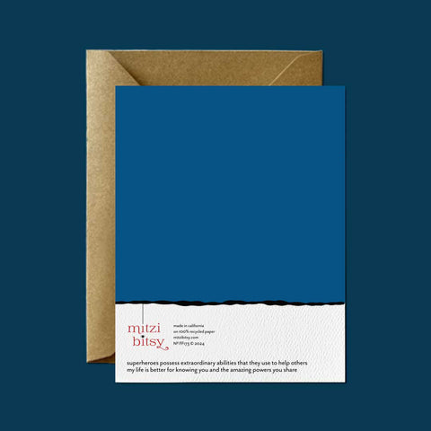 Super Pup, My Hero — Thank You Greeting Card